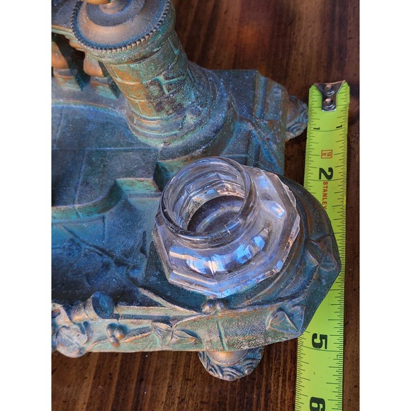 Antique/ Vintage Set of 3 Bronze Candle Holders - Picture 9 of 16